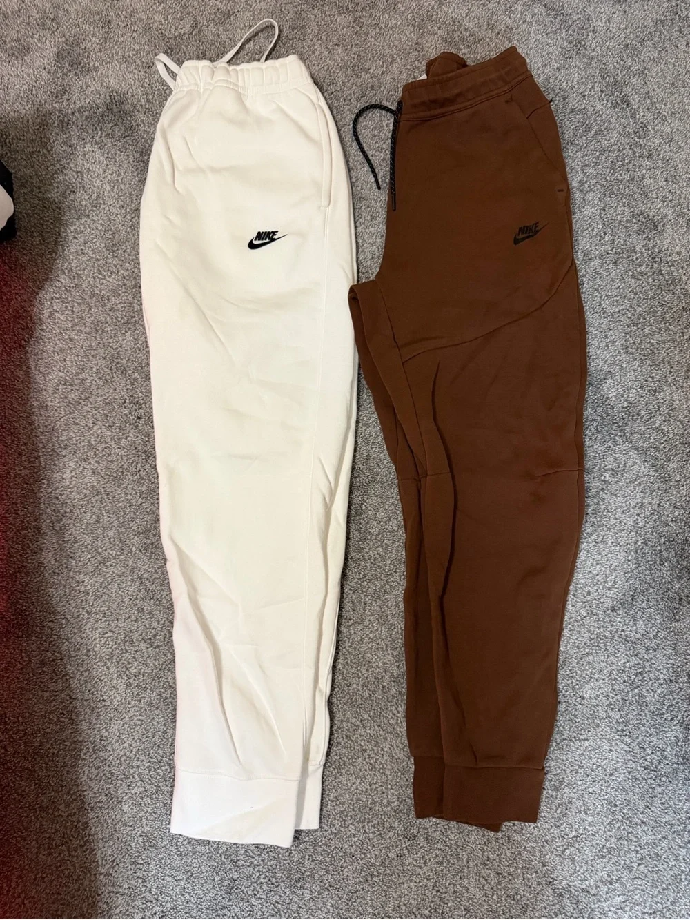 Nike Kids Sweatpants in White and Brown - Twin Pack